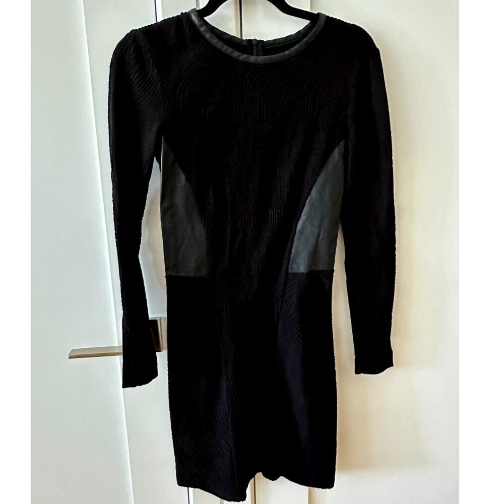 Rag & Bone Leather Trim + Panel Grove Dress